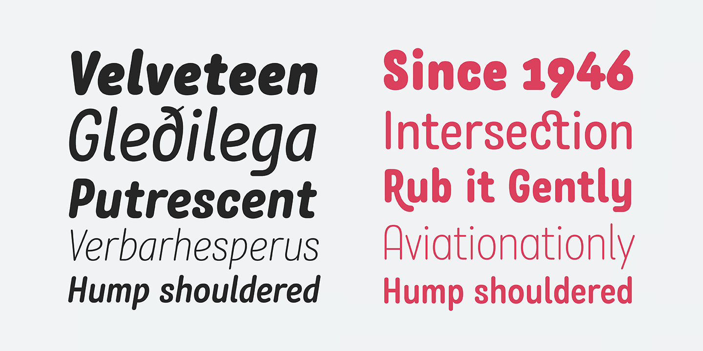 Przykład czcionki Rolade Thin Italic